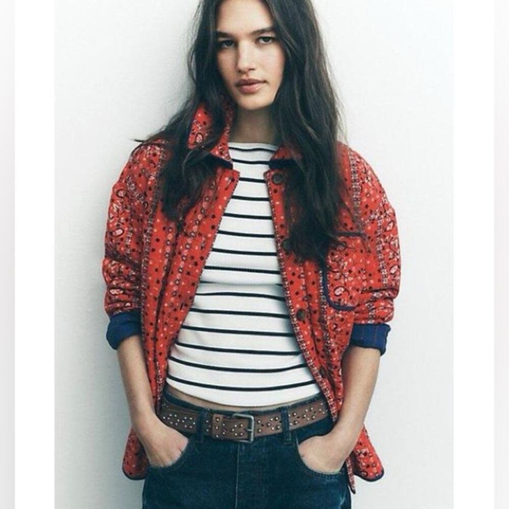 Free People Alexie Jacket Cherry Combo